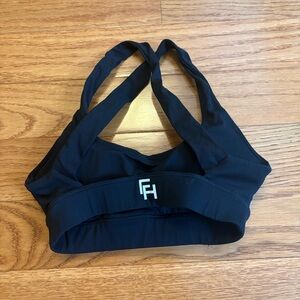 First Health Women's Black Sports Bra